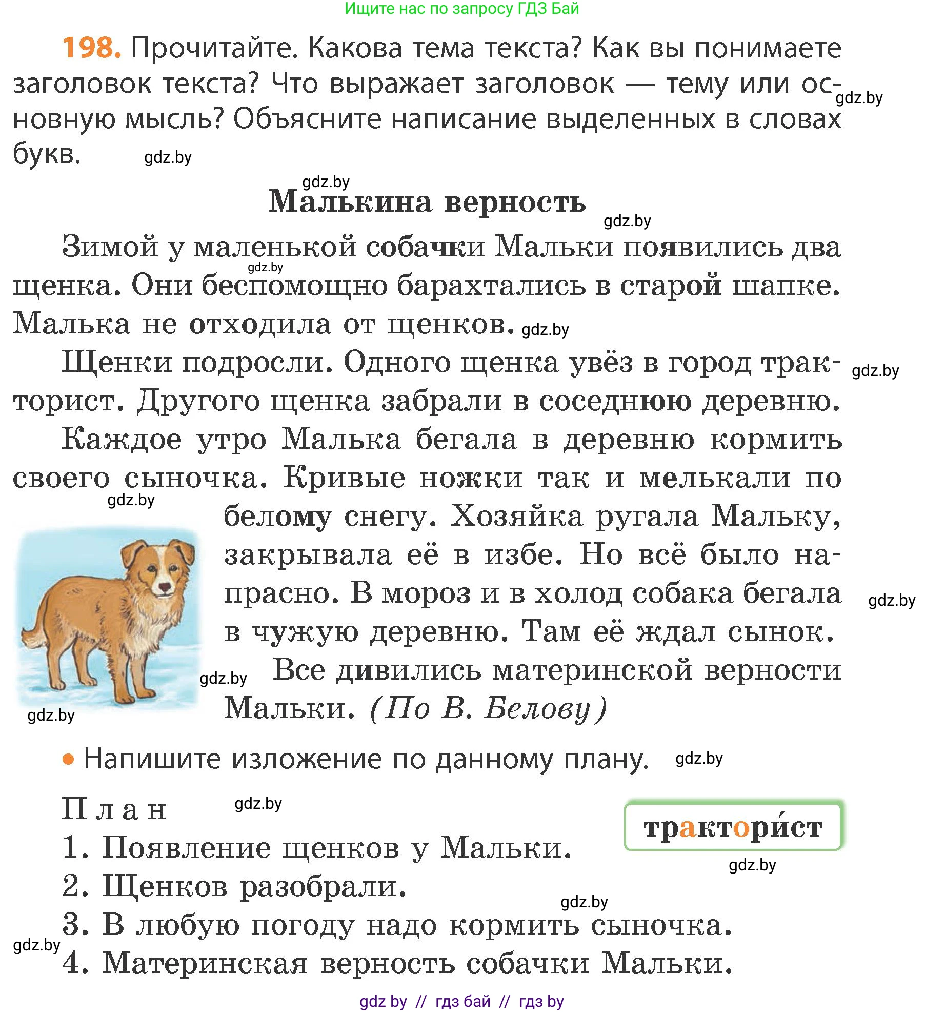 Русский язык, 4 класс Учебник, авторы: Антипова Маргарита Борисовна, Верниковская Алла Викторовна, Грабчикова Елена Самарьевна, издательство Академия образования, Минск, 2024, оранжевого цвета, Часть 1, страница 120, номер 198, Условие