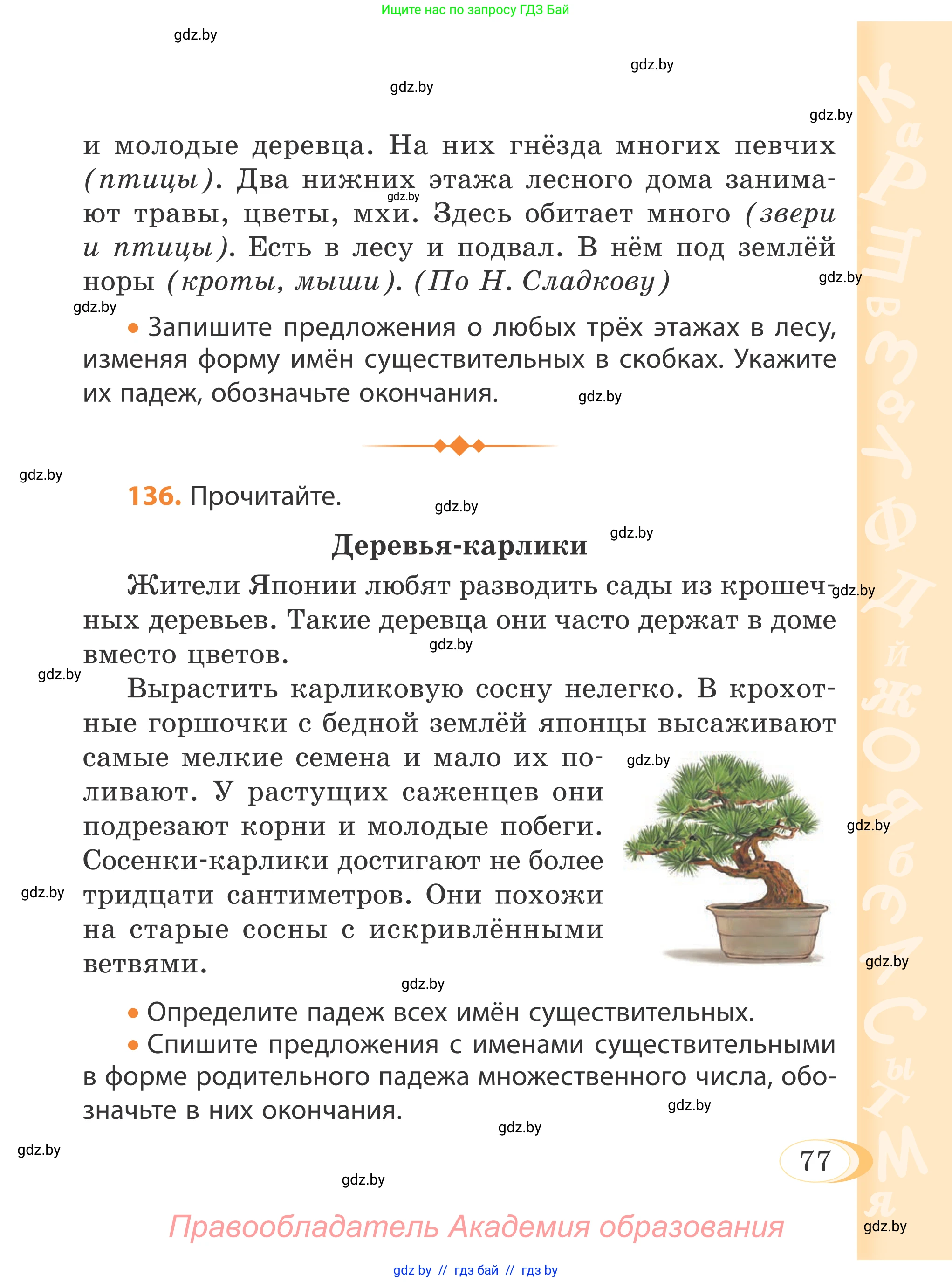 Русский язык, 4 класс Учебник, авторы: Антипова Маргарита Борисовна, Верниковская Алла Викторовна, Грабчикова Елена Самарьевна, издательство Академия образования, Минск, 2024, оранжевого цвета, Часть 1, страница 77