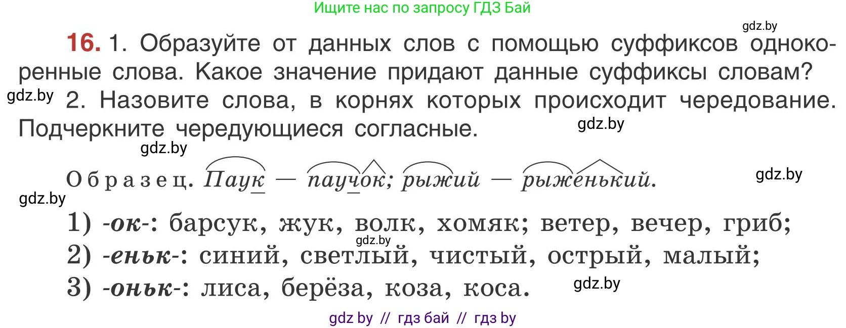 Русский язык, 5 класс Учебник, авторы: Мурина Лариса Александровна, Игнатович Татьяна Владимировна, Жадейко Жанна Фёдоровна, издательство Академия образования, Минск, 2025, голубого цвета, Часть 1, страница 16, номер 16, Условие
