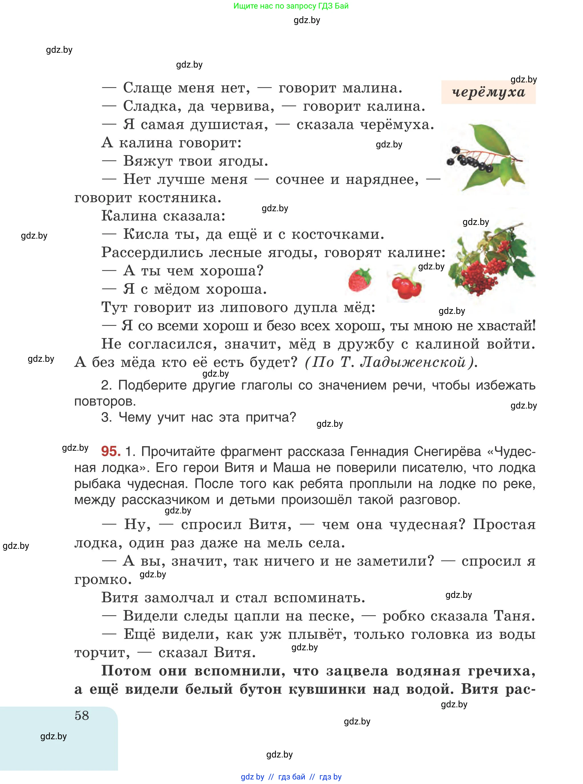 Русский язык, 5 класс Учебник, авторы: Мурина Лариса Александровна, Игнатович Татьяна Владимировна, Жадейко Жанна Фёдоровна, издательство Академия образования, Минск, 2025, голубого цвета, Часть 1, страница 58