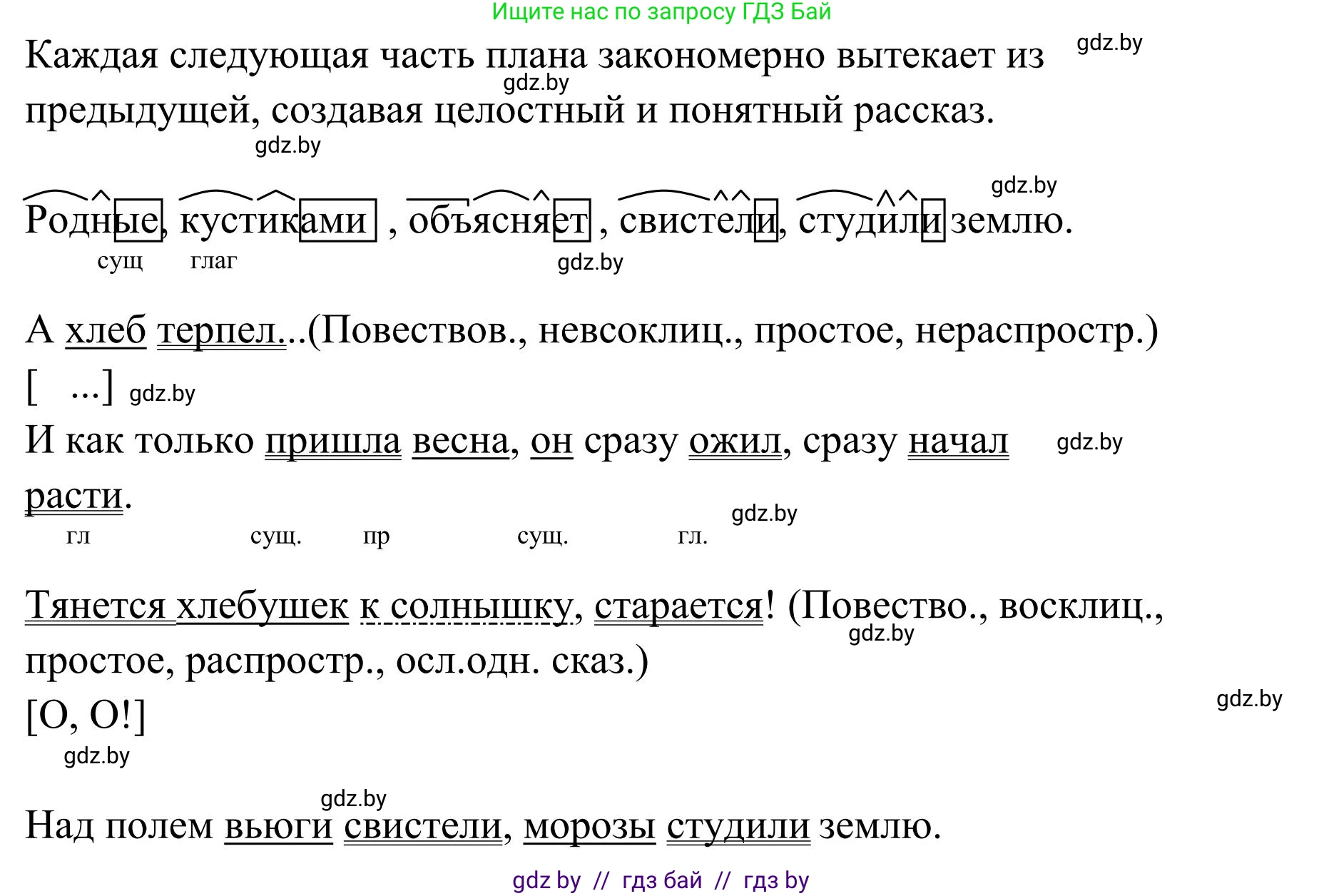 Русский язык, 5 класс Учебник, авторы: Мурина Лариса Александровна, Игнатович Татьяна Владимировна, Жадейко Жанна Фёдоровна, издательство Академия образования, Минск, 2025, голубого цвета, Часть 1, страница 121, номер 213, Решение (продолжение 3)