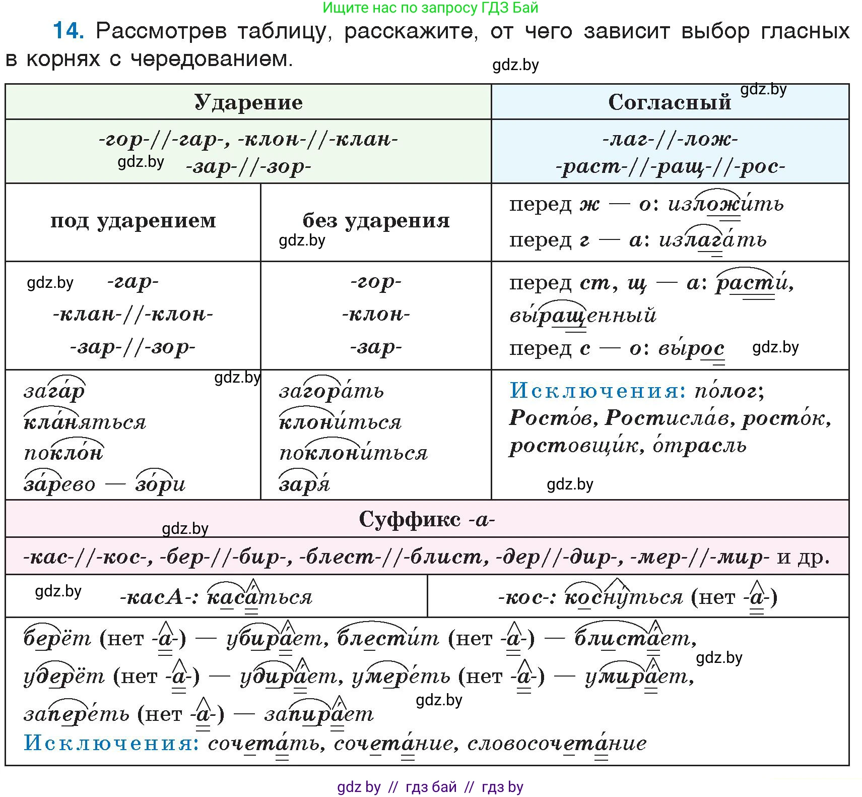 Русский язык, 6 класс Учебник, авторы: Мурина Лариса Александровна, Игнатович Татьяна Владимировна, Жадейко Жанна Фёдоровна, издательство Национальный институт образования, Минск, 2020, страница 11, номер 14, Условие