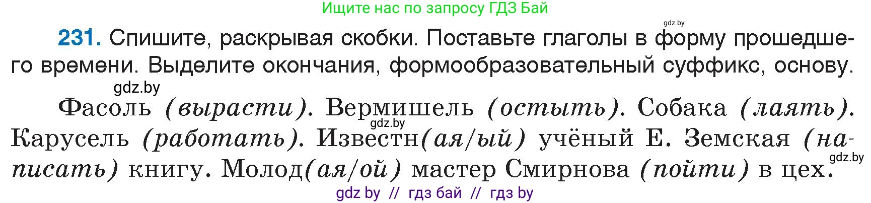 Русский язык, 6 класс Учебник, авторы: Мурина Лариса Александровна, Игнатович Татьяна Владимировна, Жадейко Жанна Фёдоровна, издательство Национальный институт образования, Минск, 2020, страница 110, номер 231, Условие