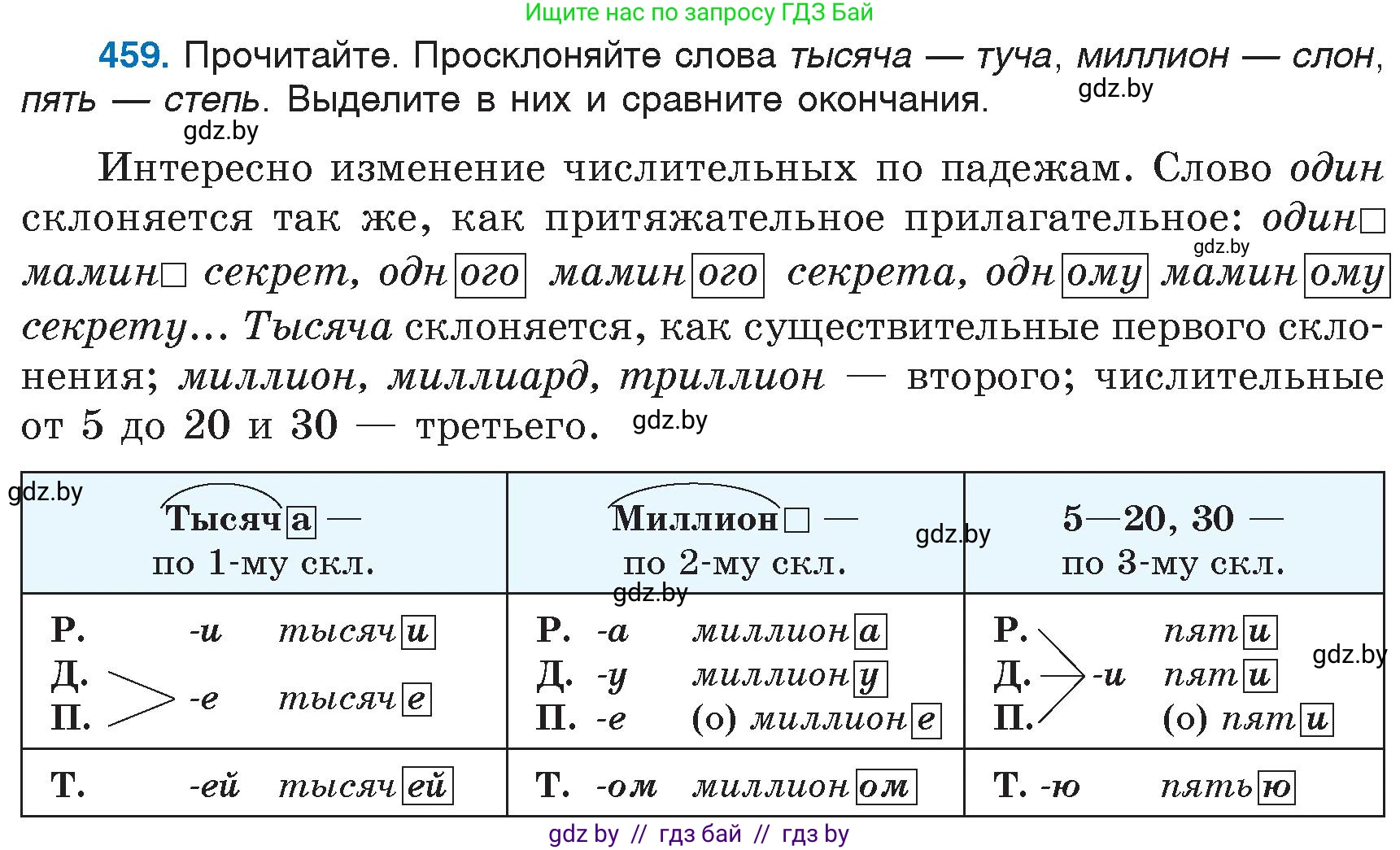 Русский язык, 6 класс Учебник, авторы: Мурина Лариса Александровна, Игнатович Татьяна Владимировна, Жадейко Жанна Фёдоровна, издательство Национальный институт образования, Минск, 2020, страница 203, номер 459, Условие