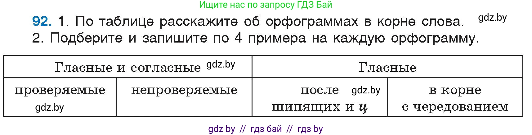 Русский язык, 6 класс Учебник, авторы: Мурина Лариса Александровна, Игнатович Татьяна Владимировна, Жадейко Жанна Фёдоровна, издательство Национальный институт образования, Минск, 2020, страница 49, номер 92, Условие