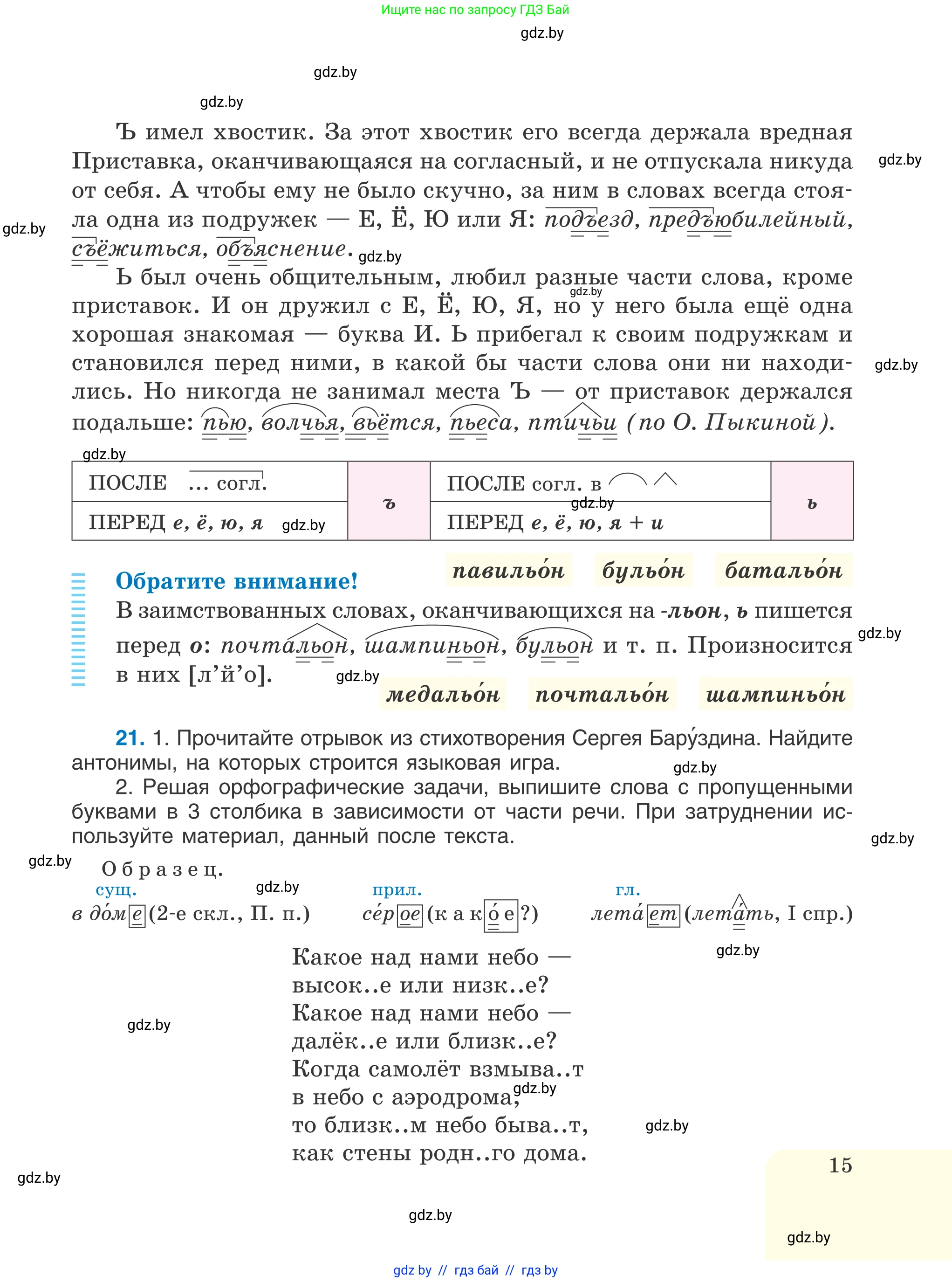 Русский язык, 6 класс Учебник, авторы: Мурина Лариса Александровна, Игнатович Татьяна Владимировна, Жадейко Жанна Фёдоровна, издательство Национальный институт образования, Минск, 2020, страница 15