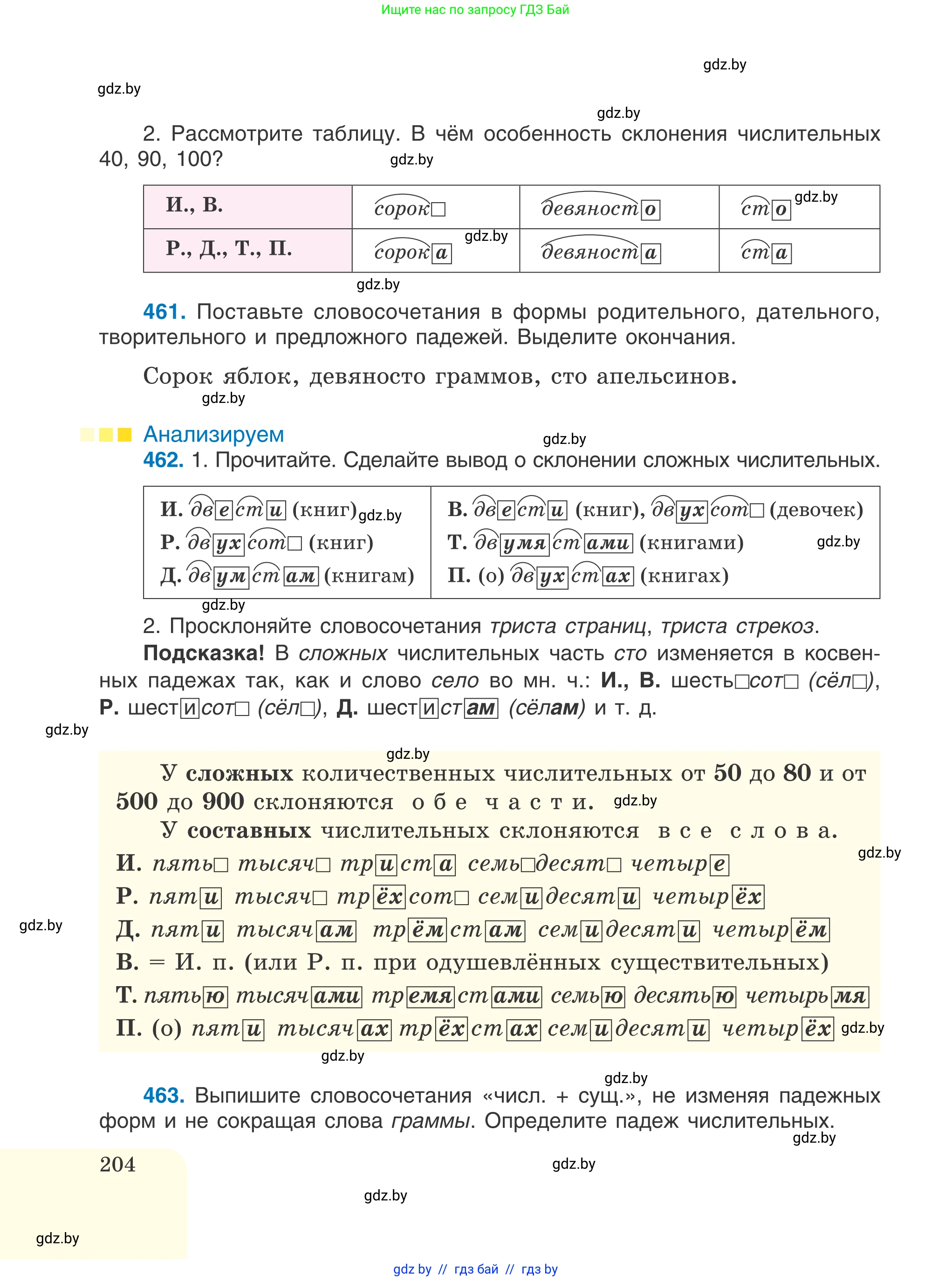 Русский язык, 6 класс Учебник, авторы: Мурина Лариса Александровна, Игнатович Татьяна Владимировна, Жадейко Жанна Фёдоровна, издательство Национальный институт образования, Минск, 2020, страница 204