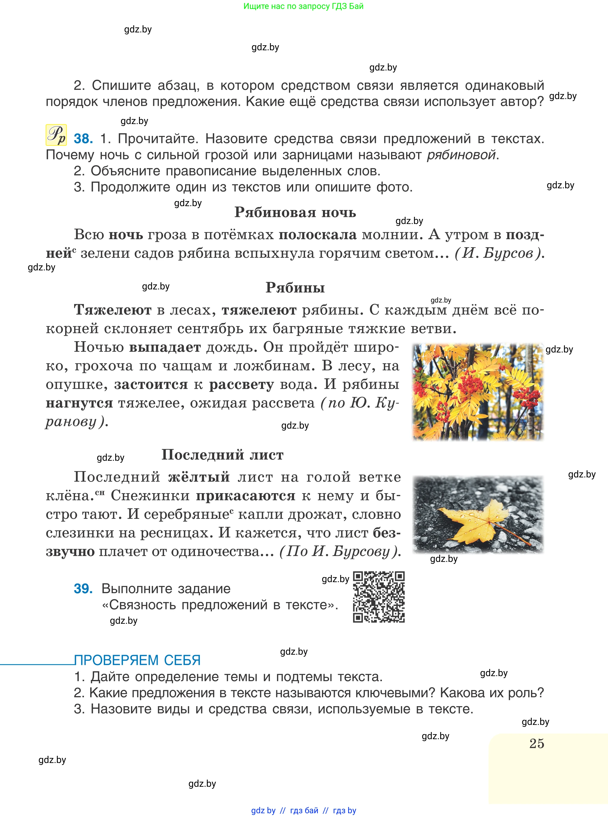 Русский язык, 6 класс Учебник, авторы: Мурина Лариса Александровна, Игнатович Татьяна Владимировна, Жадейко Жанна Фёдоровна, издательство Национальный институт образования, Минск, 2020, страница 25