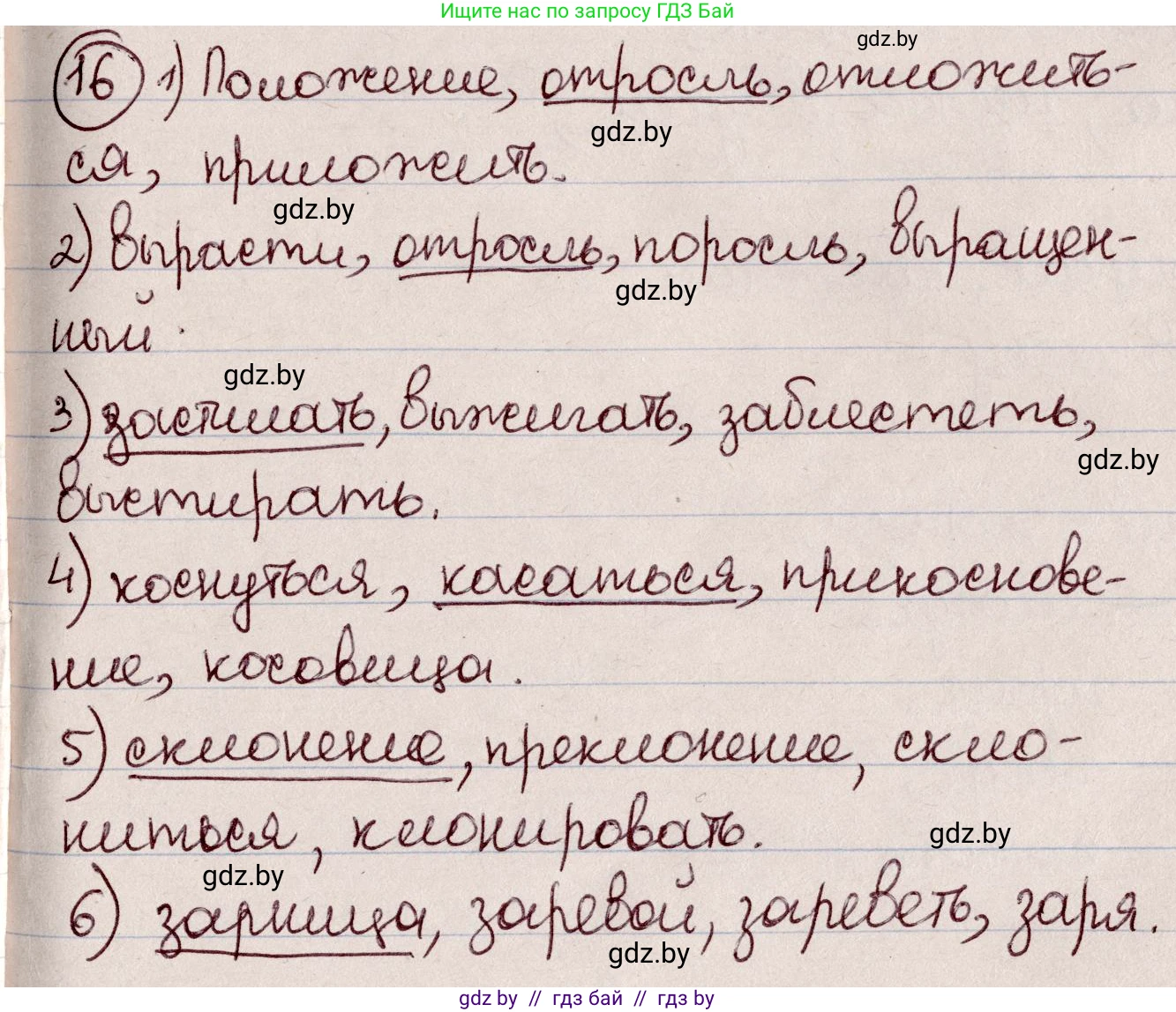 Русский язык, 6 класс Учебник, авторы: Мурина Лариса Александровна, Игнатович Татьяна Владимировна, Жадейко Жанна Фёдоровна, издательство Национальный институт образования, Минск, 2020, страница 12, номер 16, Решение 2