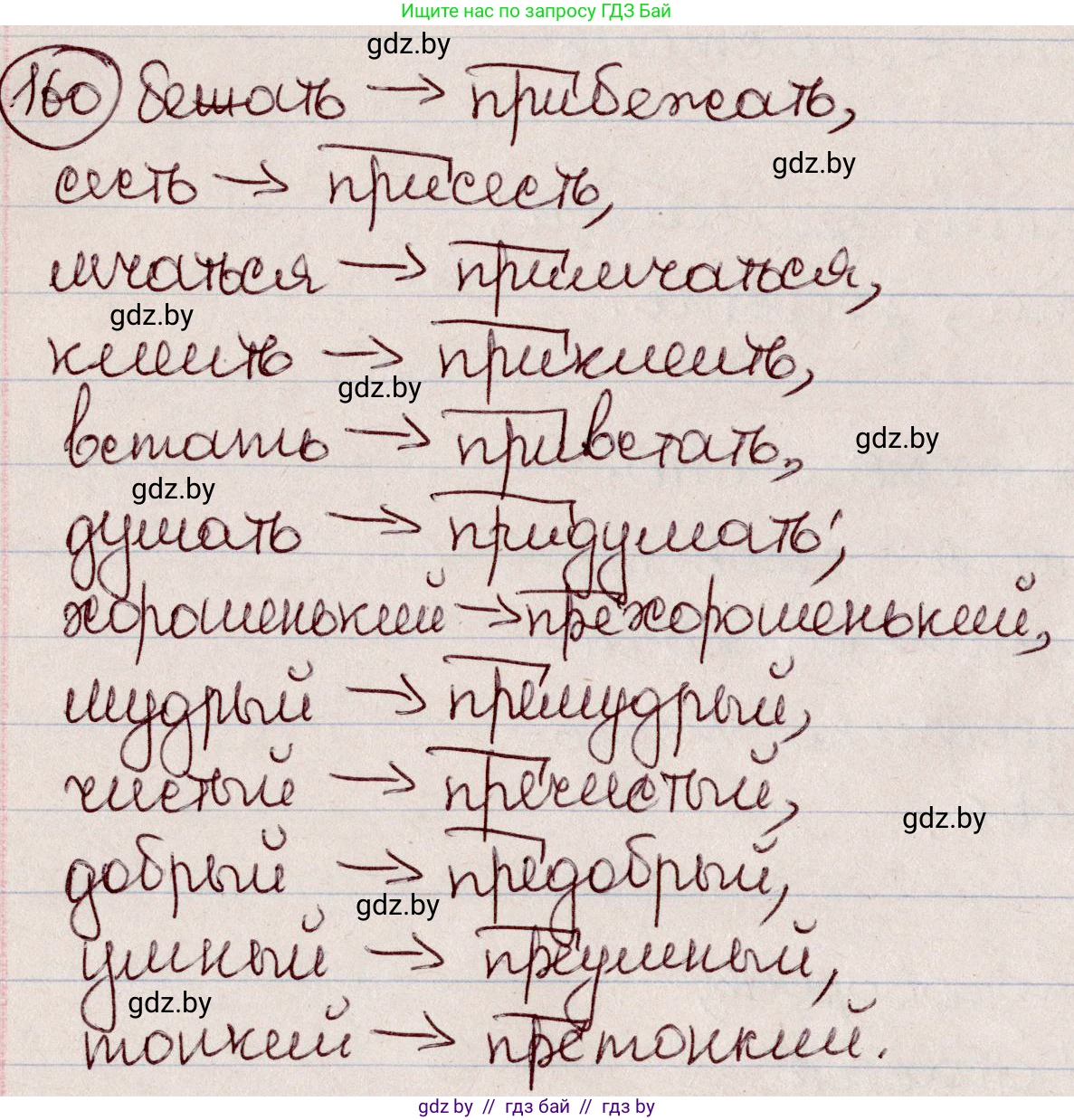 Русский язык, 6 класс Учебник, авторы: Мурина Лариса Александровна, Игнатович Татьяна Владимировна, Жадейко Жанна Фёдоровна, издательство Национальный институт образования, Минск, 2020, страница 76, номер 160, Решение 2