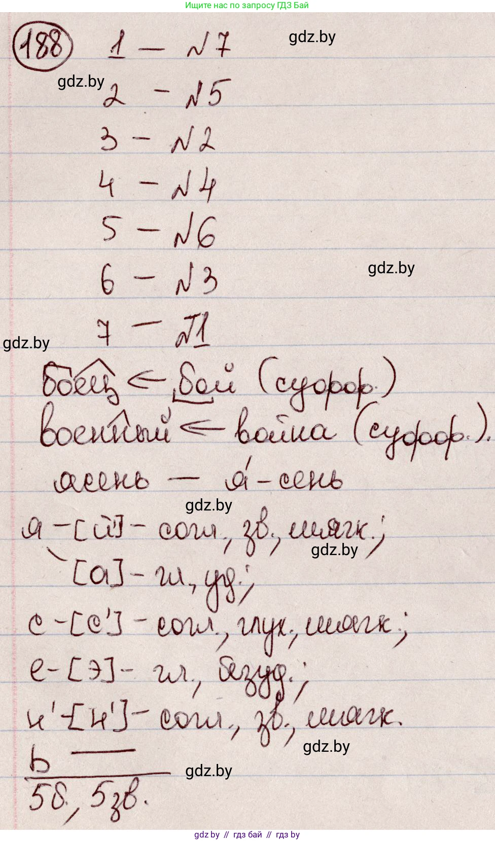Русский язык, 6 класс Учебник, авторы: Мурина Лариса Александровна, Игнатович Татьяна Владимировна, Жадейко Жанна Фёдоровна, издательство Национальный институт образования, Минск, 2020, страница 89, номер 188, Решение 2