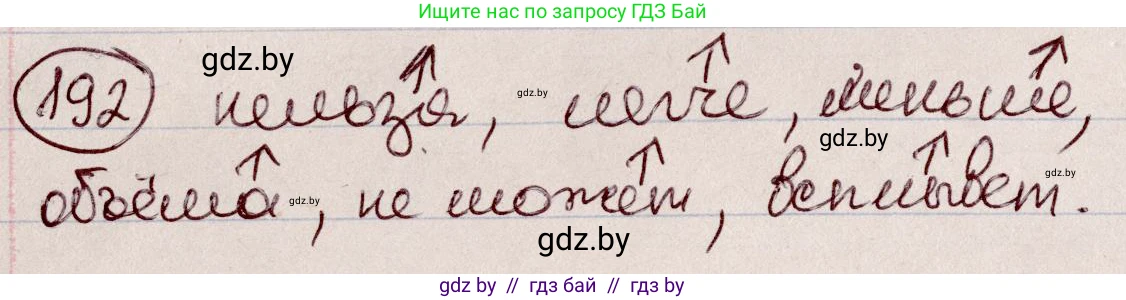 Русский язык, 6 класс Учебник, авторы: Мурина Лариса Александровна, Игнатович Татьяна Владимировна, Жадейко Жанна Фёдоровна, издательство Национальный институт образования, Минск, 2020, страница 91, номер 192, Решение 2