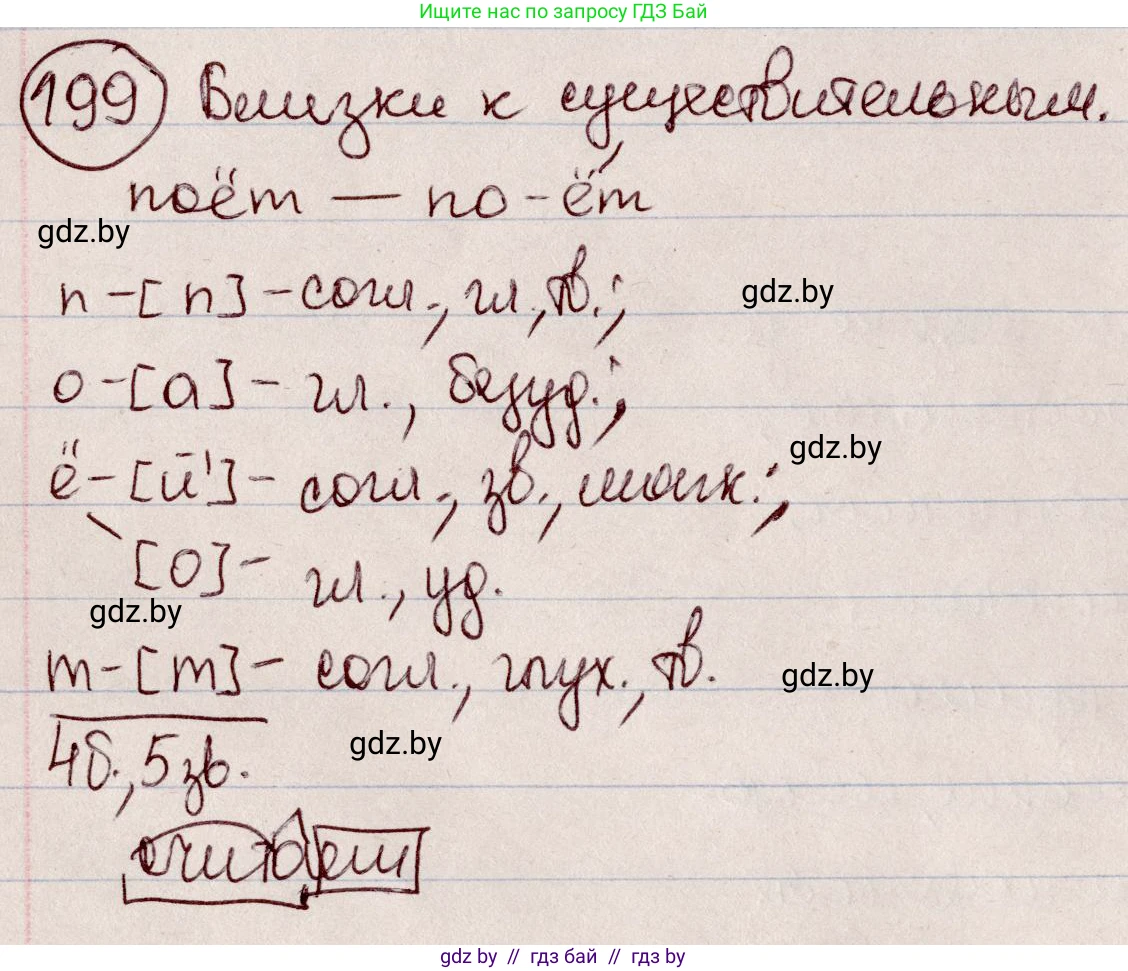 Русский язык, 6 класс Учебник, авторы: Мурина Лариса Александровна, Игнатович Татьяна Владимировна, Жадейко Жанна Фёдоровна, издательство Национальный институт образования, Минск, 2020, страница 95, номер 199, Решение 2