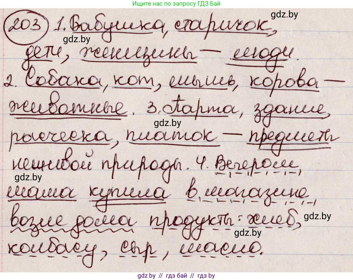 Русский язык, 6 класс Учебник, авторы: Мурина Лариса Александровна, Игнатович Татьяна Владимировна, Жадейко Жанна Фёдоровна, издательство Национальный институт образования, Минск, 2020, страница 97, номер 203, Решение 2