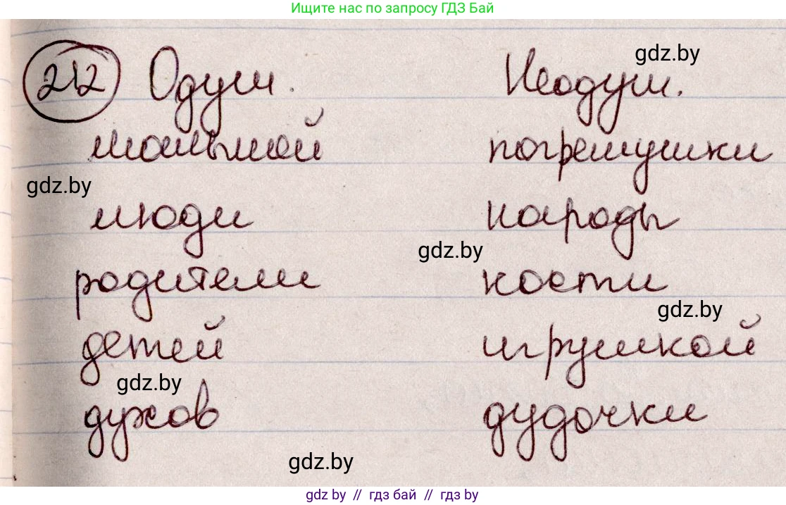 Русский язык, 6 класс Учебник, авторы: Мурина Лариса Александровна, Игнатович Татьяна Владимировна, Жадейко Жанна Фёдоровна, издательство Национальный институт образования, Минск, 2020, страница 101, номер 212, Решение 2