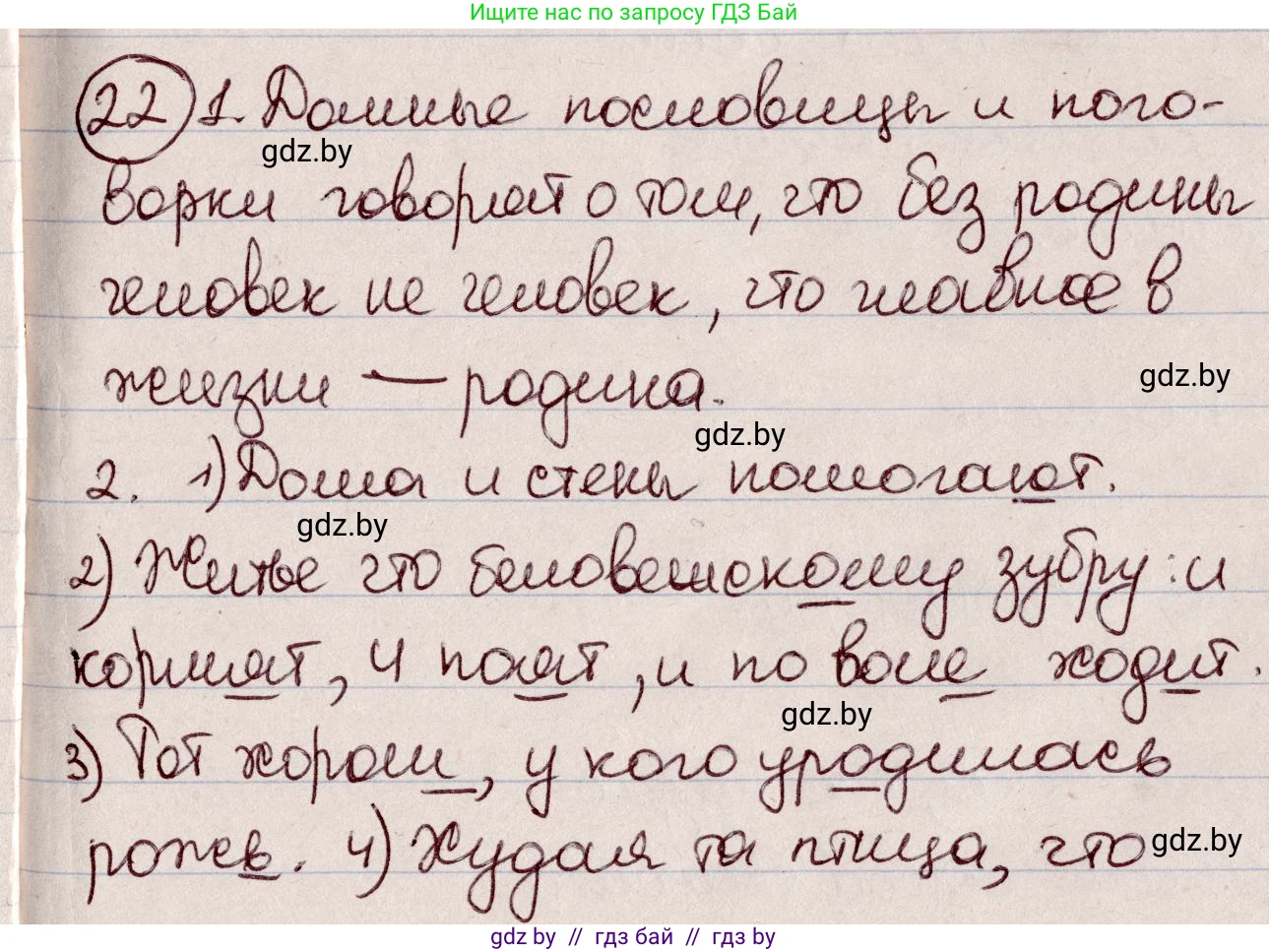 Русский язык, 6 класс Учебник, авторы: Мурина Лариса Александровна, Игнатович Татьяна Владимировна, Жадейко Жанна Фёдоровна, издательство Национальный институт образования, Минск, 2020, страница 16, номер 22, Решение 2