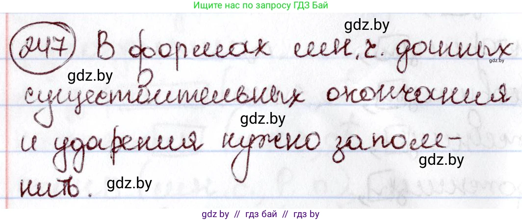 Русский язык, 6 класс Учебник, авторы: Мурина Лариса Александровна, Игнатович Татьяна Владимировна, Жадейко Жанна Фёдоровна, издательство Национальный институт образования, Минск, 2020, страница 117, номер 247, Решение 2