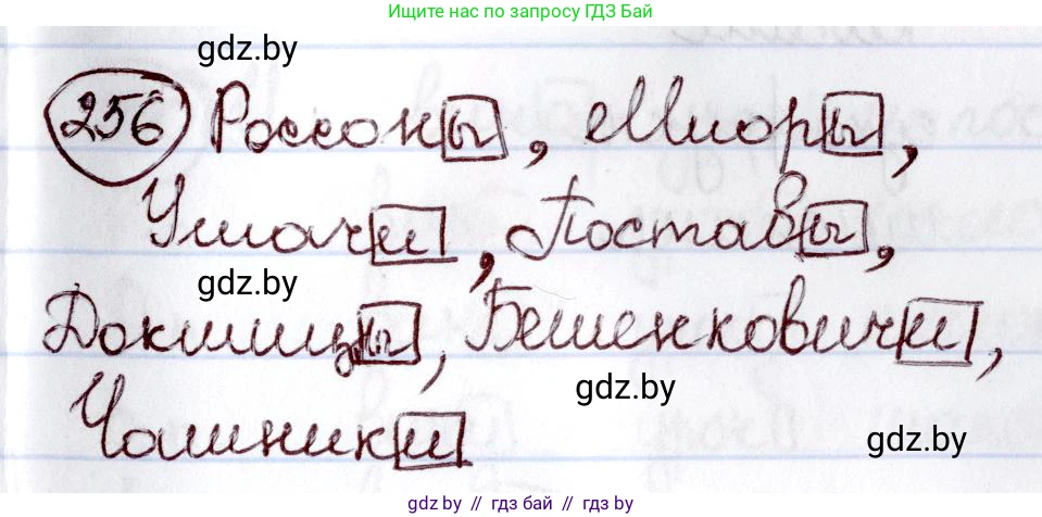 Русский язык, 6 класс Учебник, авторы: Мурина Лариса Александровна, Игнатович Татьяна Владимировна, Жадейко Жанна Фёдоровна, издательство Национальный институт образования, Минск, 2020, страница 122, номер 256, Решение 2