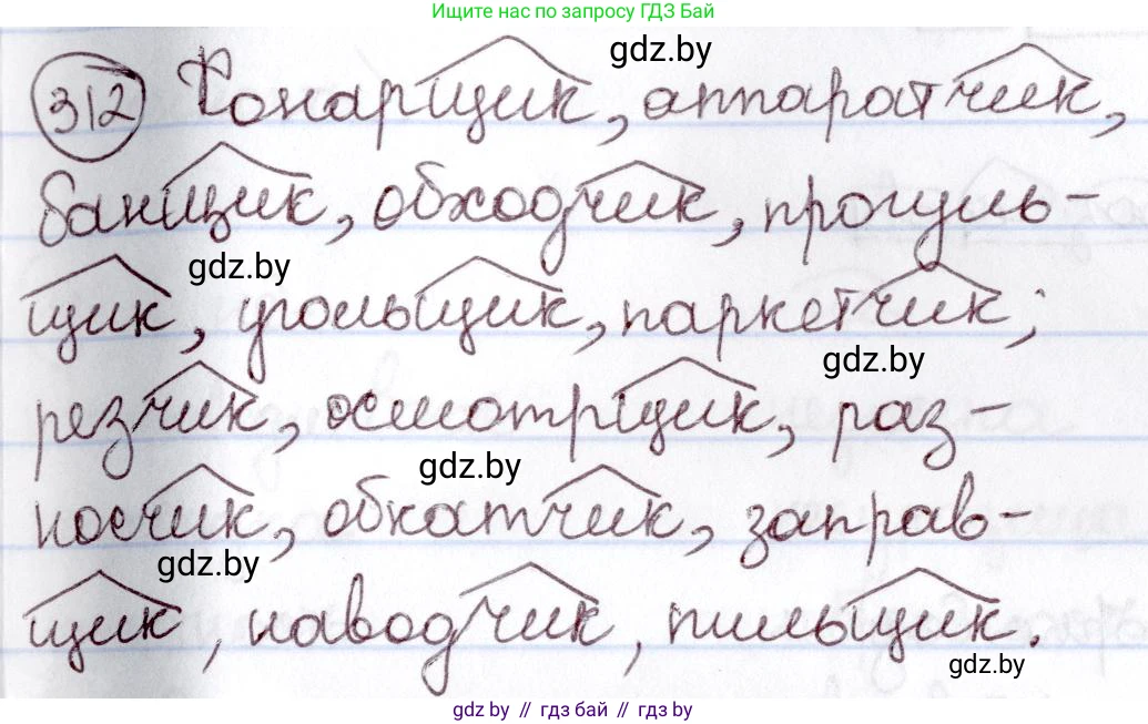 Русский язык, 6 класс Учебник, авторы: Мурина Лариса Александровна, Игнатович Татьяна Владимировна, Жадейко Жанна Фёдоровна, издательство Национальный институт образования, Минск, 2020, страница 147, номер 312, Решение 2