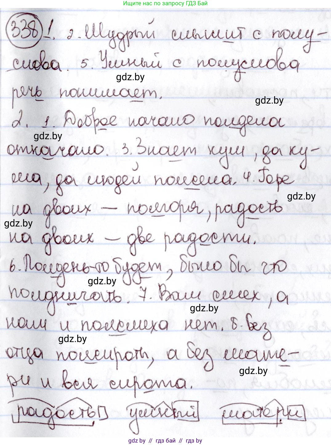 Русский язык, 6 класс Учебник, авторы: Мурина Лариса Александровна, Игнатович Татьяна Владимировна, Жадейко Жанна Фёдоровна, издательство Национальный институт образования, Минск, 2020, страница 156, номер 338, Решение 2