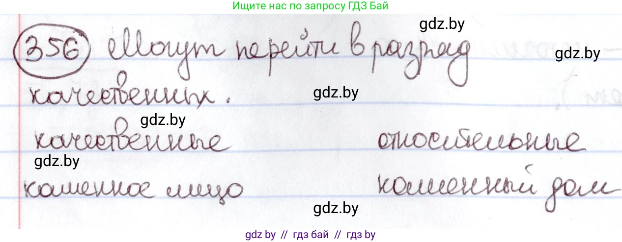 Русский язык, 6 класс Учебник, авторы: Мурина Лариса Александровна, Игнатович Татьяна Владимировна, Жадейко Жанна Фёдоровна, издательство Национальный институт образования, Минск, 2020, страница 163, номер 356, Решение 2
