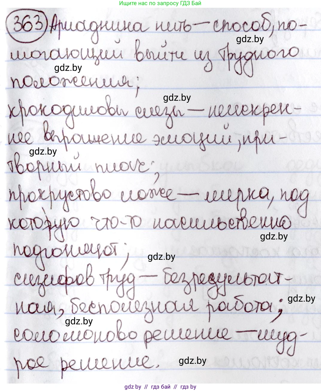 Русский язык, 6 класс Учебник, авторы: Мурина Лариса Александровна, Игнатович Татьяна Владимировна, Жадейко Жанна Фёдоровна, издательство Национальный институт образования, Минск, 2020, страница 166, номер 363, Решение 2