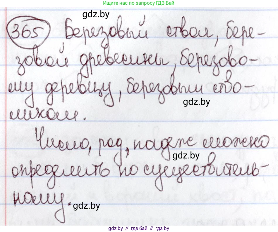 Русский язык, 6 класс Учебник, авторы: Мурина Лариса Александровна, Игнатович Татьяна Владимировна, Жадейко Жанна Фёдоровна, издательство Национальный институт образования, Минск, 2020, страница 167, номер 365, Решение 2