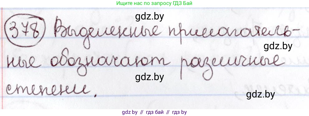 Русский язык, 6 класс Учебник, авторы: Мурина Лариса Александровна, Игнатович Татьяна Владимировна, Жадейко Жанна Фёдоровна, издательство Национальный институт образования, Минск, 2020, страница 171, номер 378, Решение 2