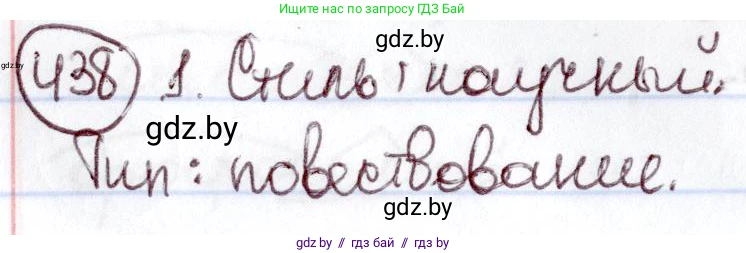 Русский язык, 6 класс Учебник, авторы: Мурина Лариса Александровна, Игнатович Татьяна Владимировна, Жадейко Жанна Фёдоровна, издательство Национальный институт образования, Минск, 2020, страница 195, номер 438, Решение 2