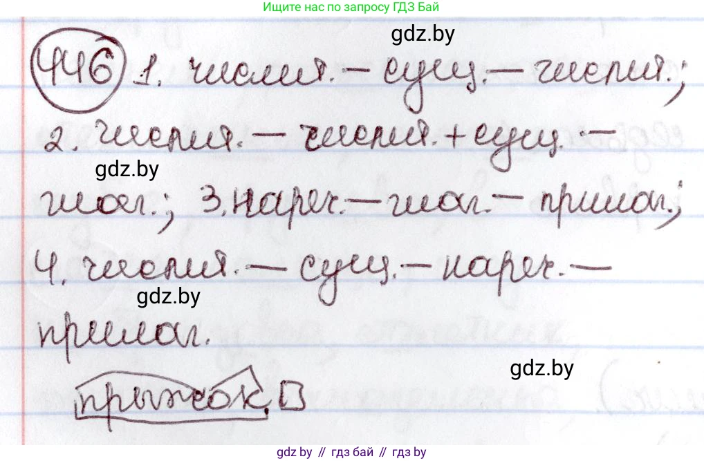 Русский язык, 6 класс Учебник, авторы: Мурина Лариса Александровна, Игнатович Татьяна Владимировна, Жадейко Жанна Фёдоровна, издательство Национальный институт образования, Минск, 2020, страница 199, номер 446, Решение 2