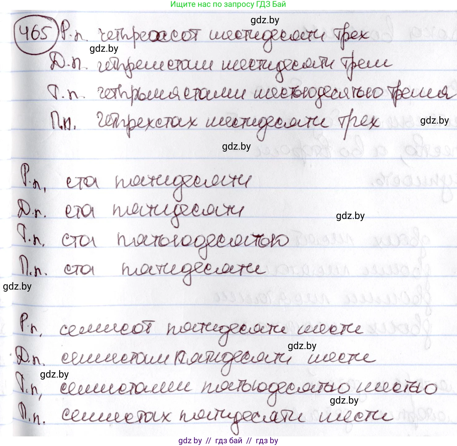 Русский язык, 6 класс Учебник, авторы: Мурина Лариса Александровна, Игнатович Татьяна Владимировна, Жадейко Жанна Фёдоровна, издательство Национальный институт образования, Минск, 2020, страница 205, номер 465, Решение 2
