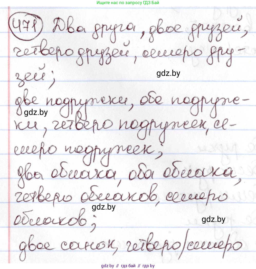 Русский язык, 6 класс Учебник, авторы: Мурина Лариса Александровна, Игнатович Татьяна Владимировна, Жадейко Жанна Фёдоровна, издательство Национальный институт образования, Минск, 2020, страница 207, номер 471, Решение 2
