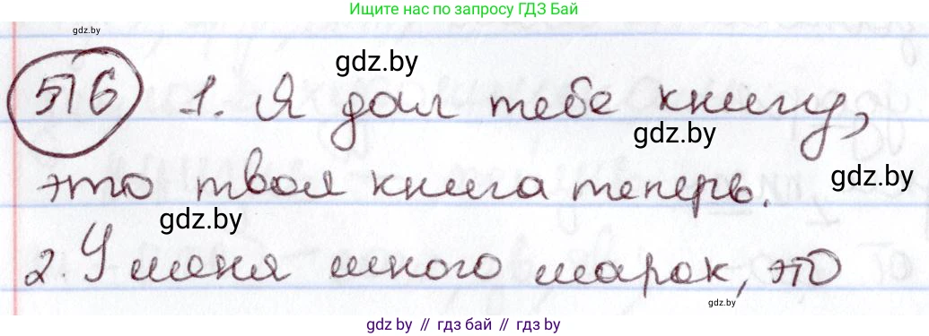 Русский язык, 6 класс Учебник, авторы: Мурина Лариса Александровна, Игнатович Татьяна Владимировна, Жадейко Жанна Фёдоровна, издательство Национальный институт образования, Минск, 2020, страница 220, номер 516, Решение 2