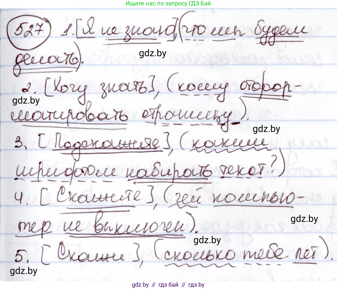 Русский язык, 6 класс Учебник, авторы: Мурина Лариса Александровна, Игнатович Татьяна Владимировна, Жадейко Жанна Фёдоровна, издательство Национальный институт образования, Минск, 2020, страница 224, номер 527, Решение 2