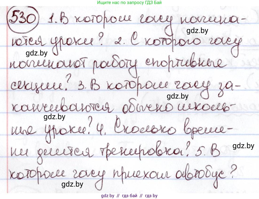 Русский язык, 6 класс Учебник, авторы: Мурина Лариса Александровна, Игнатович Татьяна Владимировна, Жадейко Жанна Фёдоровна, издательство Национальный институт образования, Минск, 2020, страница 224, номер 530, Решение 2