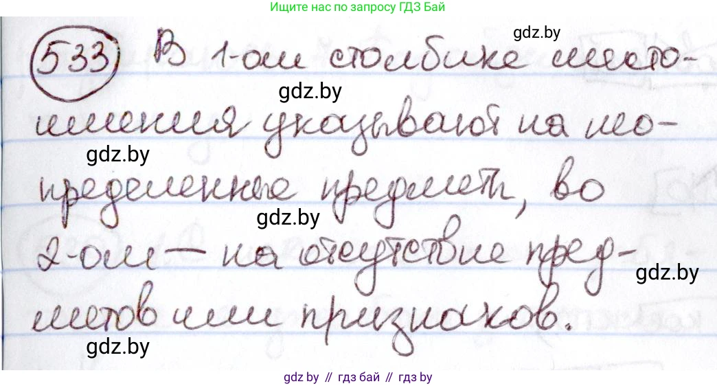 Русский язык, 6 класс Учебник, авторы: Мурина Лариса Александровна, Игнатович Татьяна Владимировна, Жадейко Жанна Фёдоровна, издательство Национальный институт образования, Минск, 2020, страница 225, номер 533, Решение 2