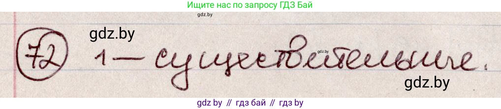 Русский язык, 6 класс Учебник, авторы: Мурина Лариса Александровна, Игнатович Татьяна Владимировна, Жадейко Жанна Фёдоровна, издательство Национальный институт образования, Минск, 2020, страница 40, номер 72, Решение 2