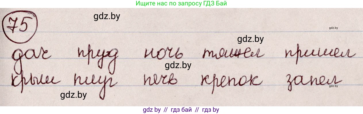 Русский язык, 6 класс Учебник, авторы: Мурина Лариса Александровна, Игнатович Татьяна Владимировна, Жадейко Жанна Фёдоровна, издательство Национальный институт образования, Минск, 2020, страница 42, номер 75, Решение 2