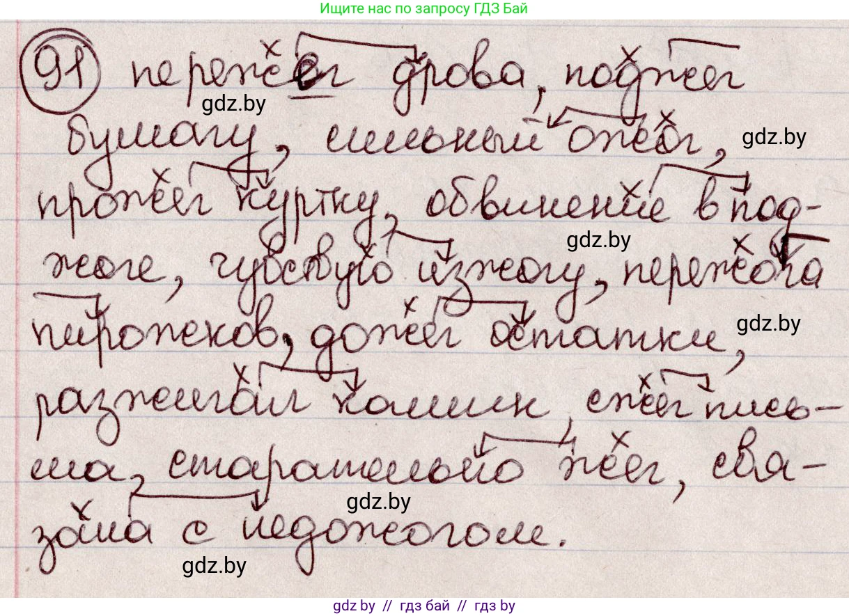 Русский язык, 6 класс Учебник, авторы: Мурина Лариса Александровна, Игнатович Татьяна Владимировна, Жадейко Жанна Фёдоровна, издательство Национальный институт образования, Минск, 2020, страница 48, номер 91, Решение 2