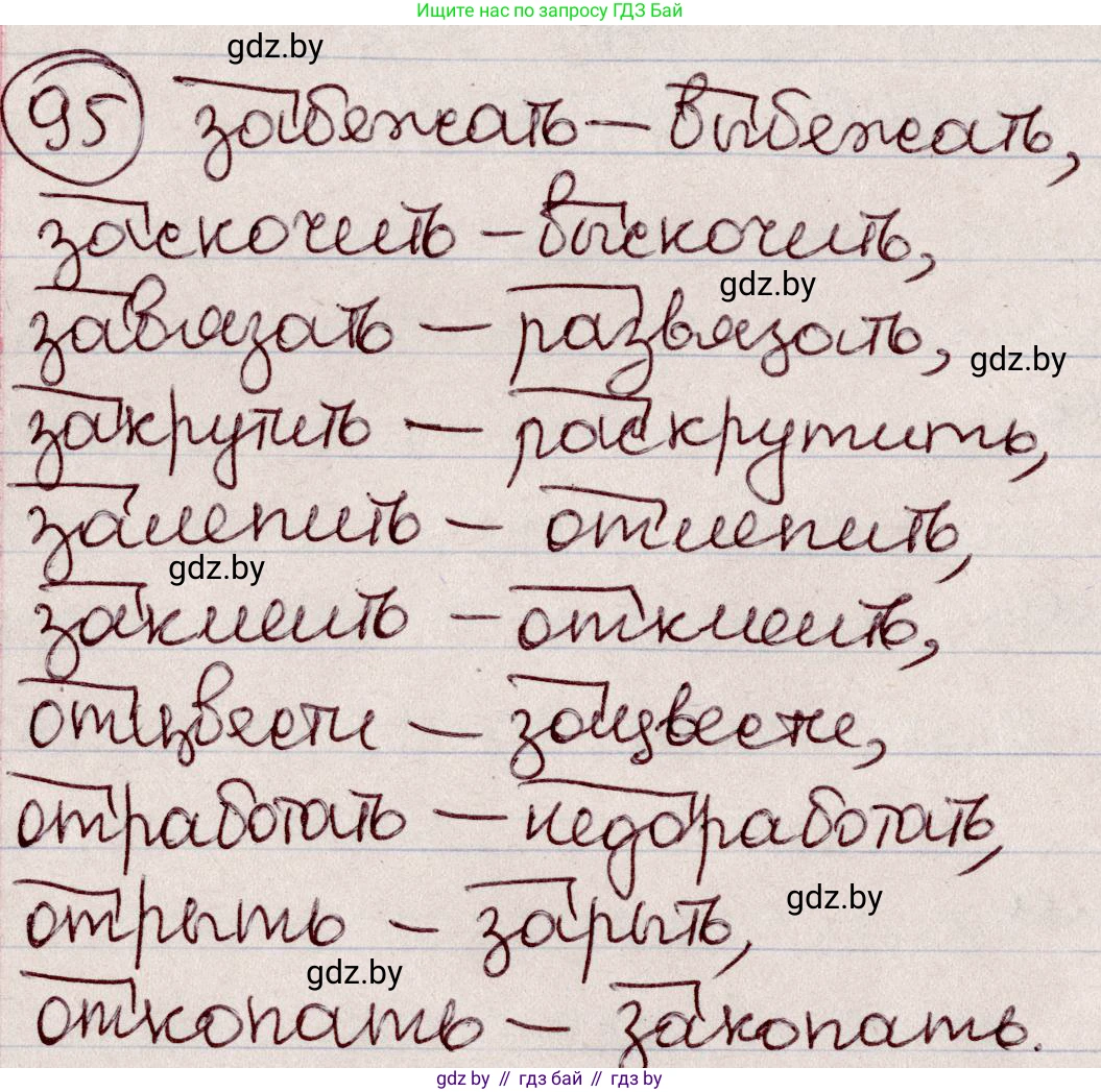 Русский язык, 6 класс Учебник, авторы: Мурина Лариса Александровна, Игнатович Татьяна Владимировна, Жадейко Жанна Фёдоровна, издательство Национальный институт образования, Минск, 2020, страница 50, номер 95, Решение 2