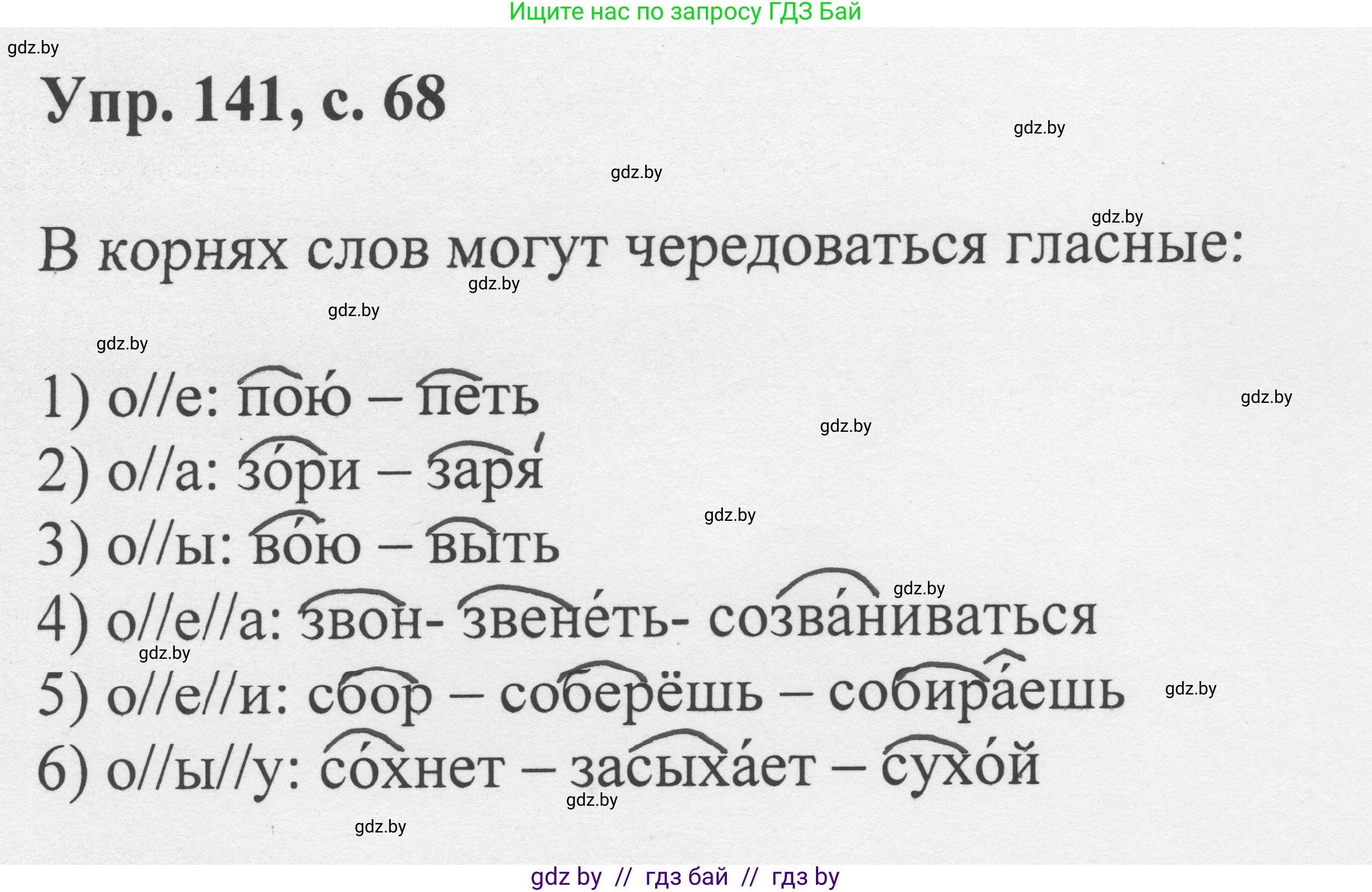 Русский язык, 6 класс Учебник, авторы: Мурина Лариса Александровна, Игнатович Татьяна Владимировна, Жадейко Жанна Фёдоровна, издательство Национальный институт образования, Минск, 2020, страница 68, номер 141, Решение 1