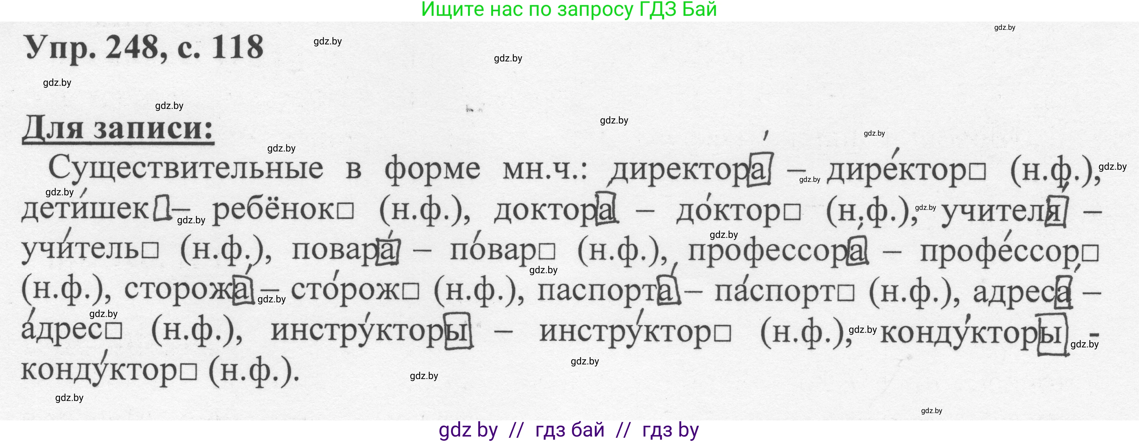 Русский язык, 6 класс Учебник, авторы: Мурина Лариса Александровна, Игнатович Татьяна Владимировна, Жадейко Жанна Фёдоровна, издательство Национальный институт образования, Минск, 2020, страница 118, номер 248, Решение 1