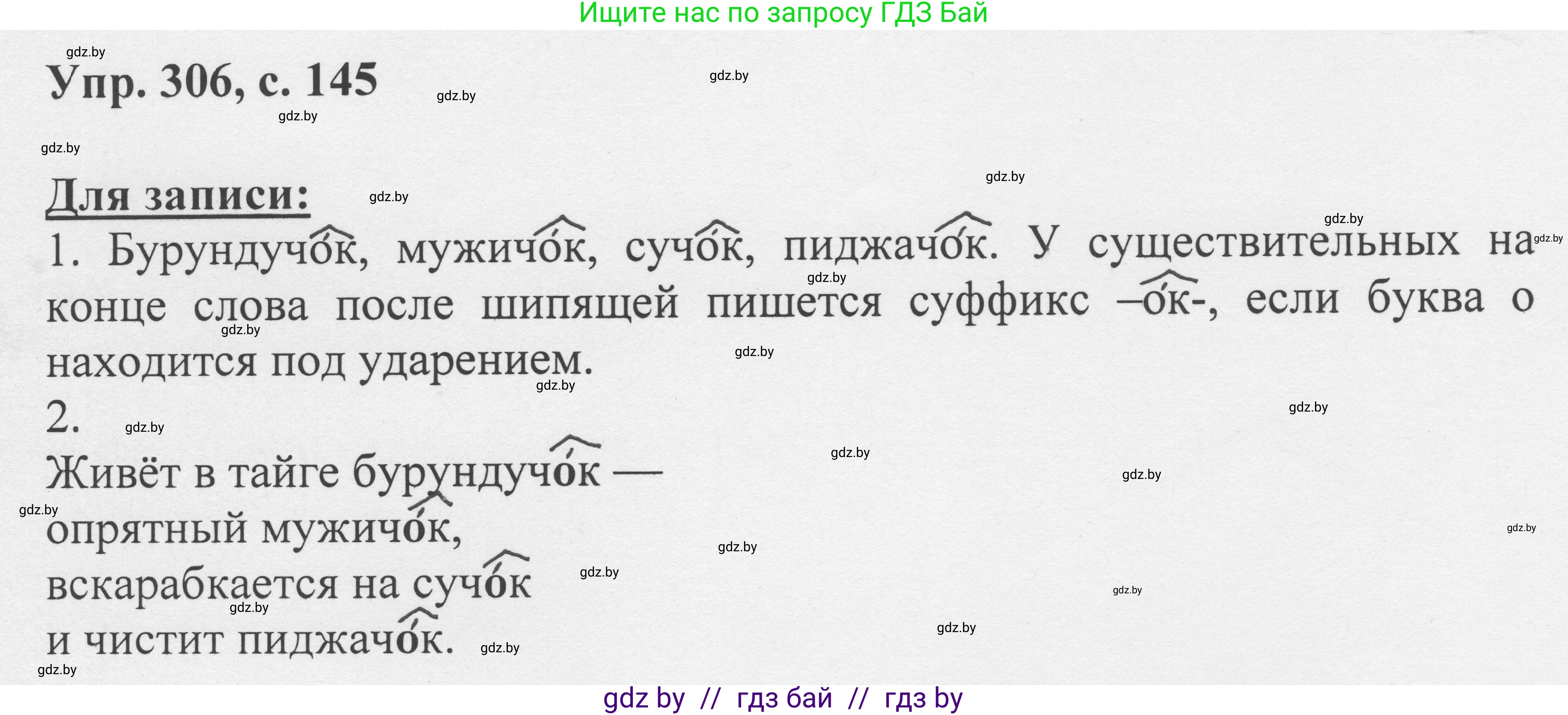 Русский язык, 6 класс Учебник, авторы: Мурина Лариса Александровна, Игнатович Татьяна Владимировна, Жадейко Жанна Фёдоровна, издательство Национальный институт образования, Минск, 2020, страница 145, номер 306, Решение 1