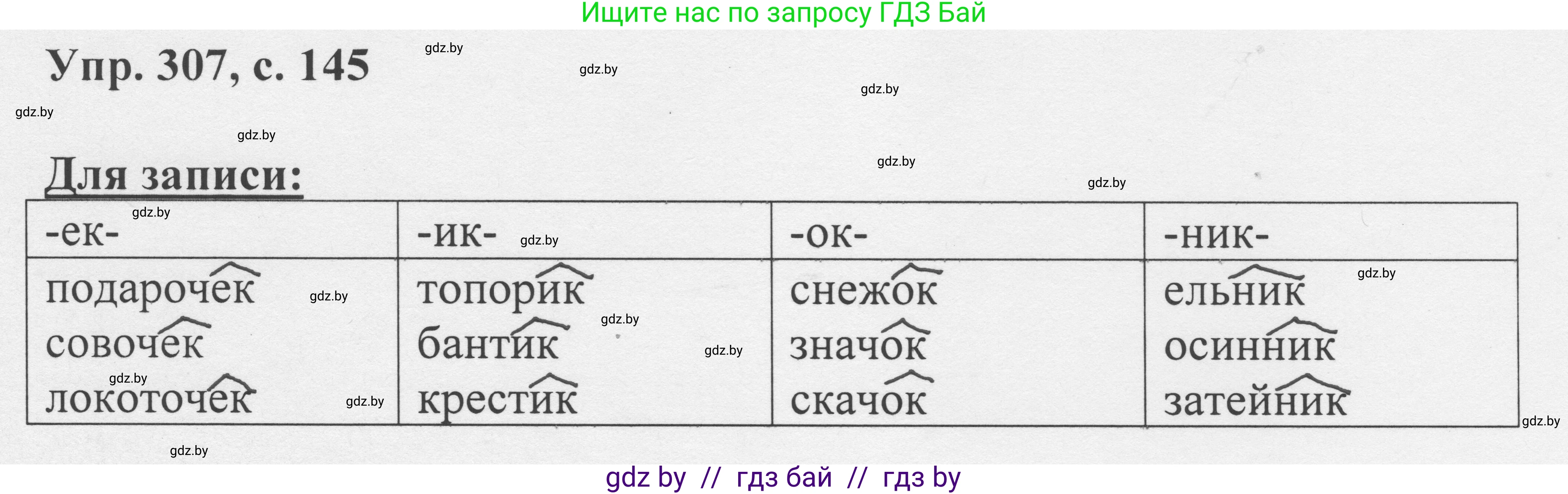 Русский язык, 6 класс Учебник, авторы: Мурина Лариса Александровна, Игнатович Татьяна Владимировна, Жадейко Жанна Фёдоровна, издательство Национальный институт образования, Минск, 2020, страница 145, номер 307, Решение 1