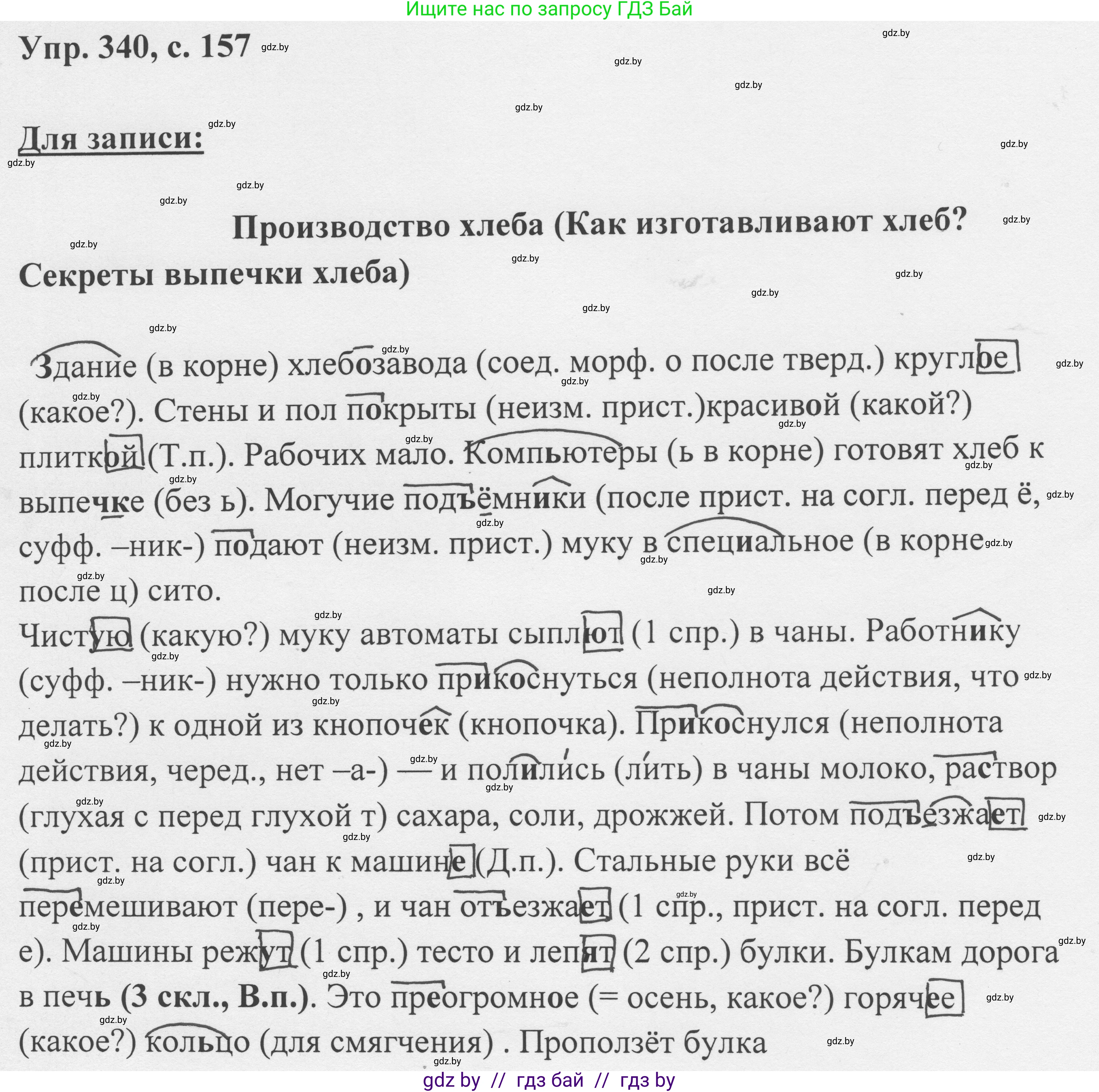 Русский язык, 6 класс Учебник, авторы: Мурина Лариса Александровна, Игнатович Татьяна Владимировна, Жадейко Жанна Фёдоровна, издательство Национальный институт образования, Минск, 2020, страница 157, номер 340, Решение 1