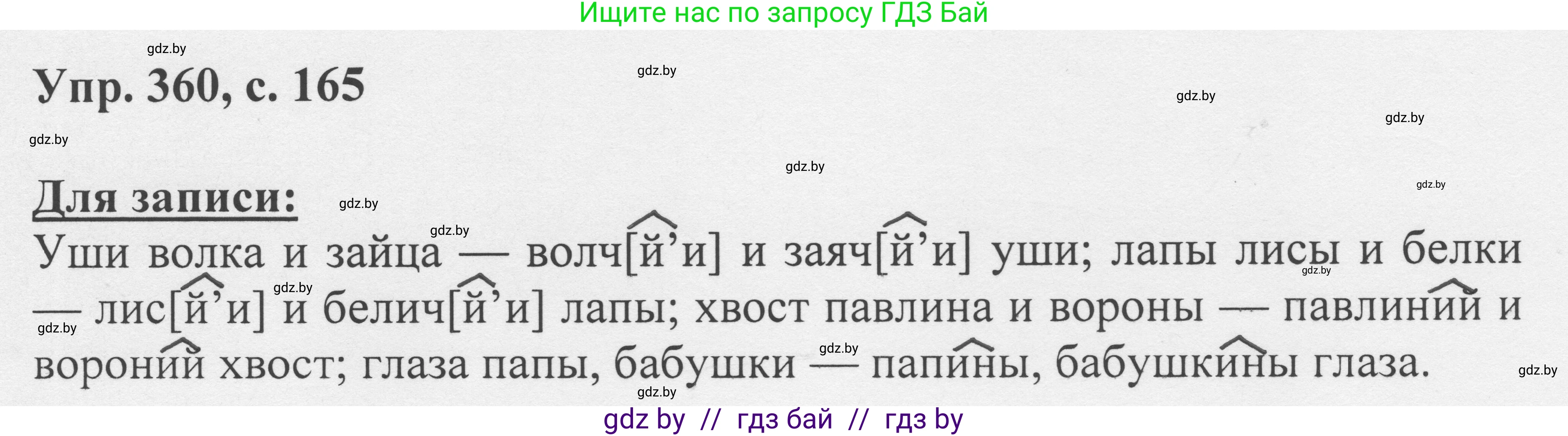 Русский язык, 6 класс Учебник, авторы: Мурина Лариса Александровна, Игнатович Татьяна Владимировна, Жадейко Жанна Фёдоровна, издательство Национальный институт образования, Минск, 2020, страница 165, номер 360, Решение 1
