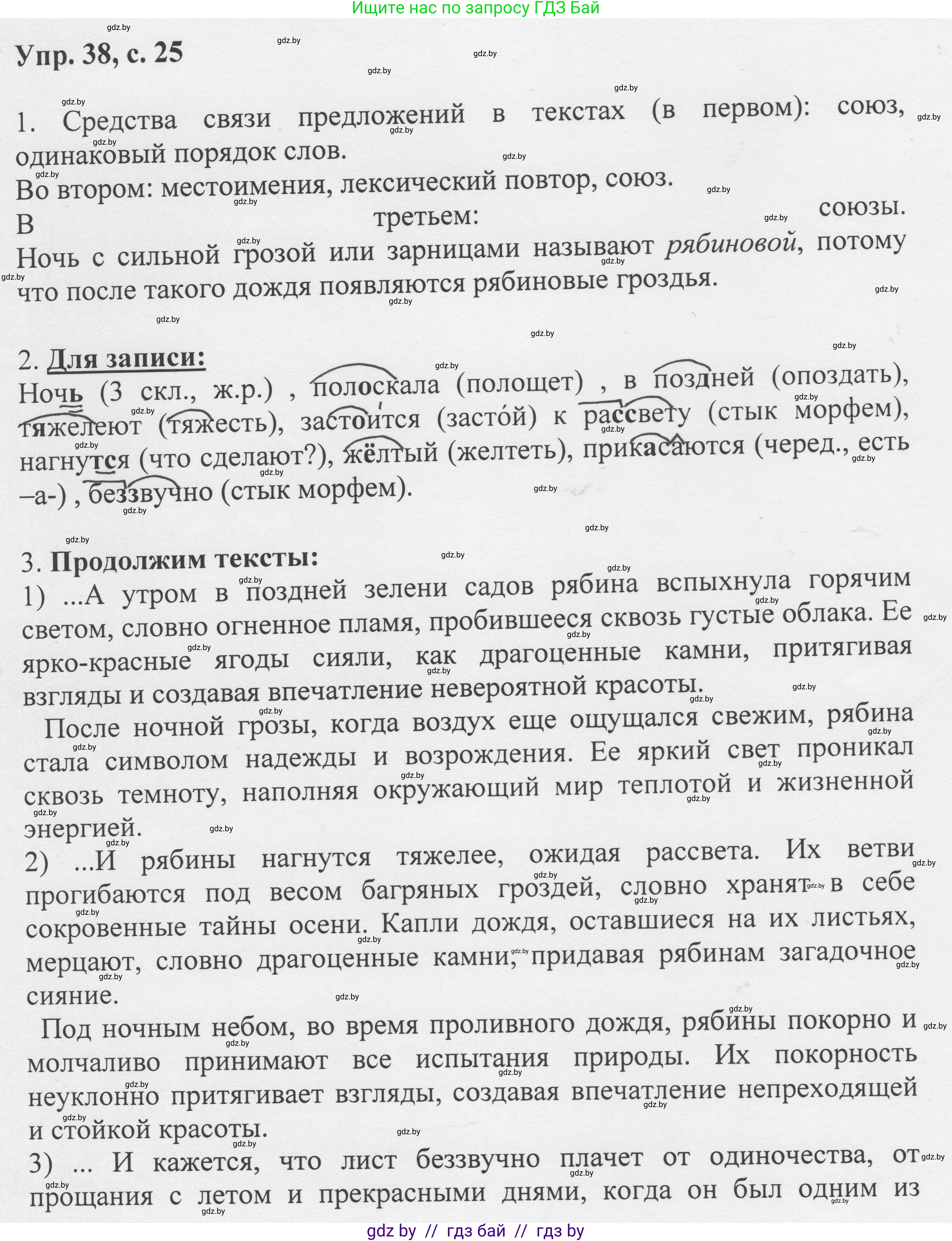 Русский язык, 6 класс Учебник, авторы: Мурина Лариса Александровна, Игнатович Татьяна Владимировна, Жадейко Жанна Фёдоровна, издательство Национальный институт образования, Минск, 2020, страница 25, номер 38, Решение 1