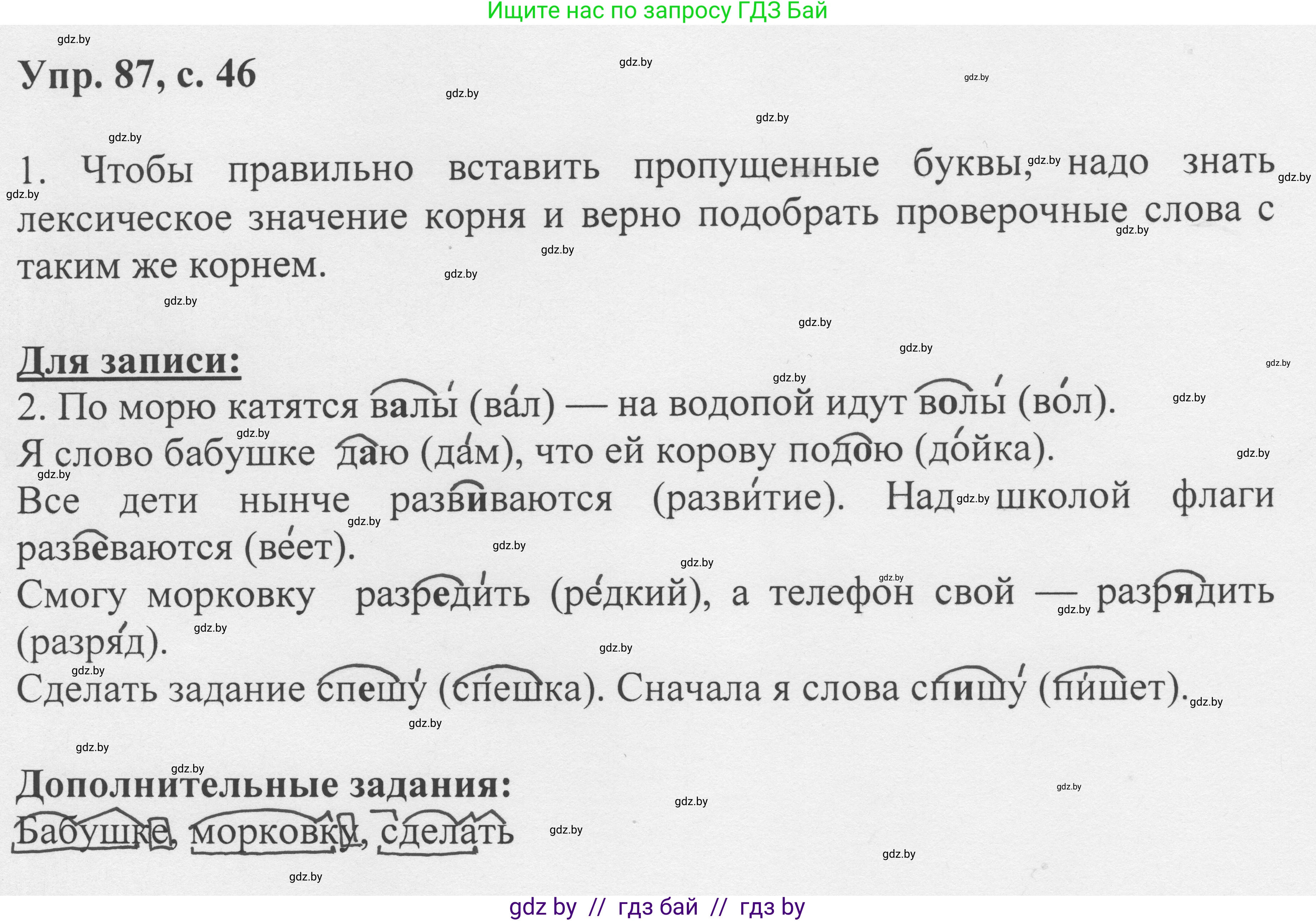 Русский язык, 6 класс Учебник, авторы: Мурина Лариса Александровна, Игнатович Татьяна Владимировна, Жадейко Жанна Фёдоровна, издательство Национальный институт образования, Минск, 2020, страница 46, номер 87, Решение 1