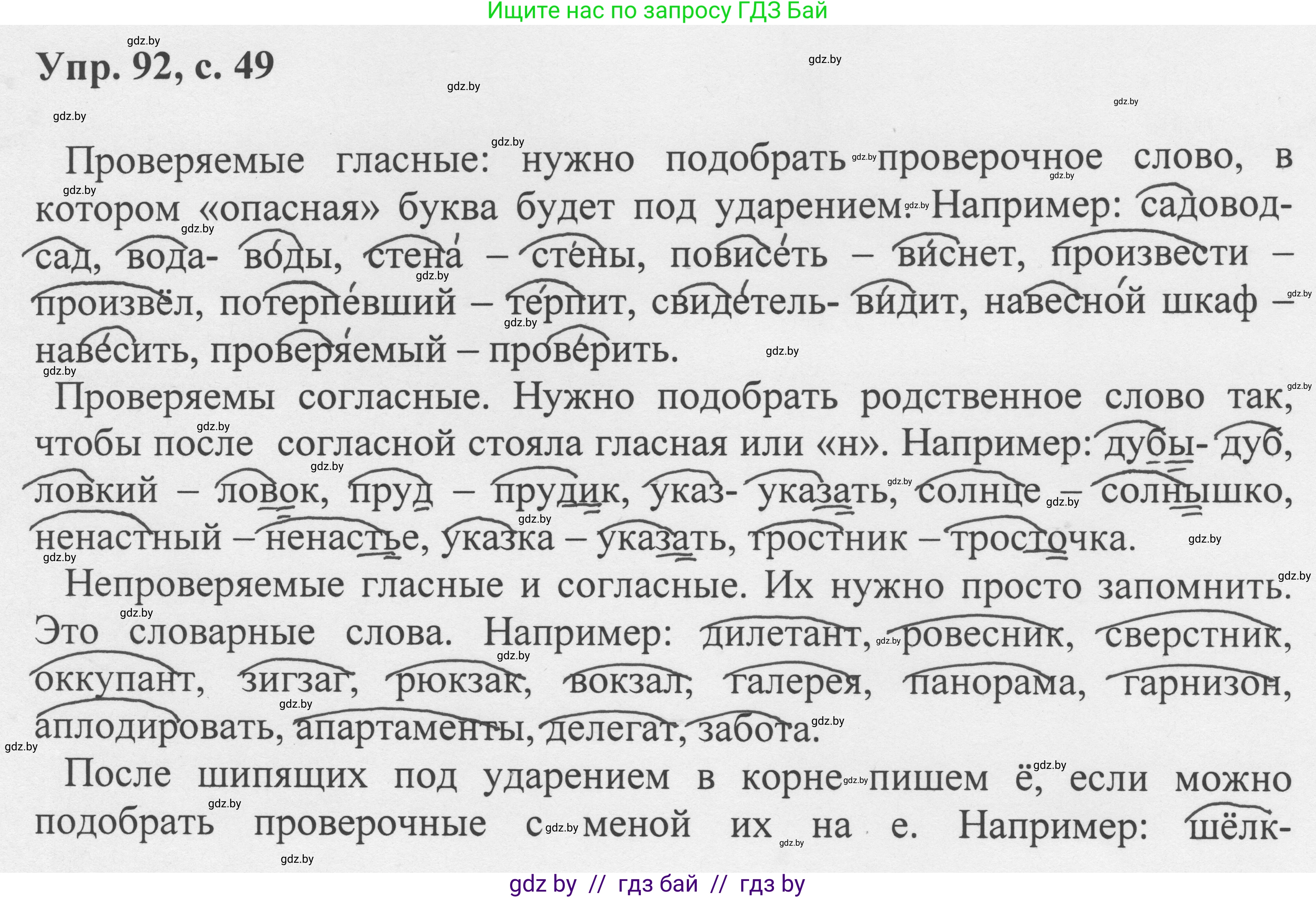 Русский язык, 6 класс Учебник, авторы: Мурина Лариса Александровна, Игнатович Татьяна Владимировна, Жадейко Жанна Фёдоровна, издательство Национальный институт образования, Минск, 2020, страница 49, номер 92, Решение 1