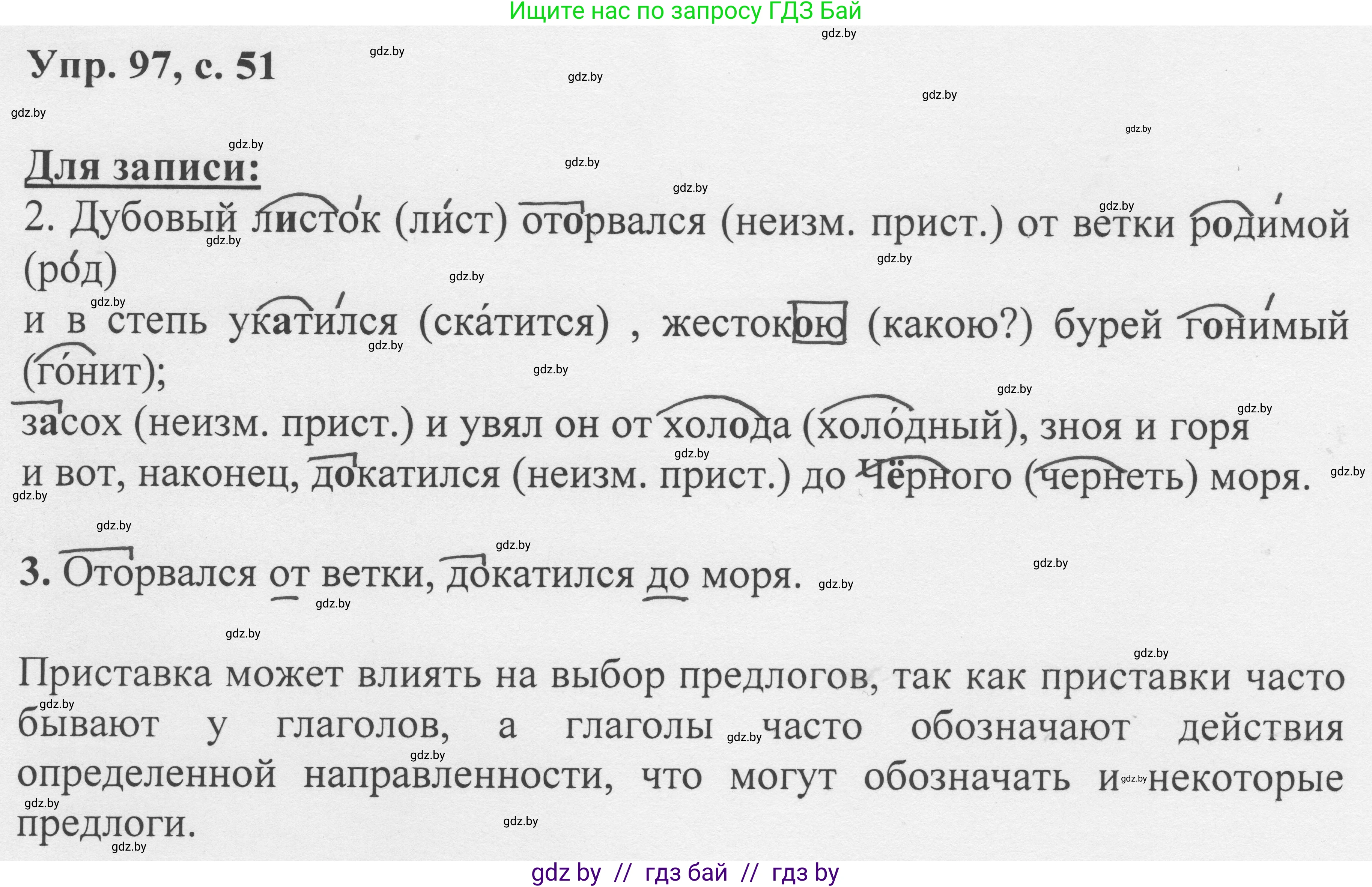 Русский язык, 6 класс Учебник, авторы: Мурина Лариса Александровна, Игнатович Татьяна Владимировна, Жадейко Жанна Фёдоровна, издательство Национальный институт образования, Минск, 2020, страница 51, номер 97, Решение 1